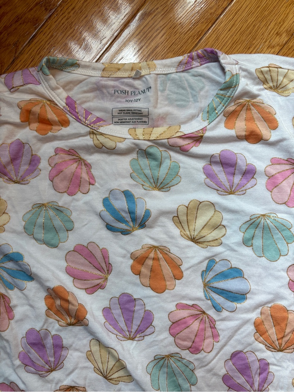Posh peanut NWOT seashell pajamas size 10-11 years - Picture 2 of 3